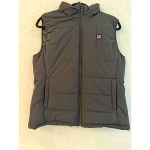 S Heated Vest Mens Medium Black Electric Puffer USB Charging Outdoor Winter Vest